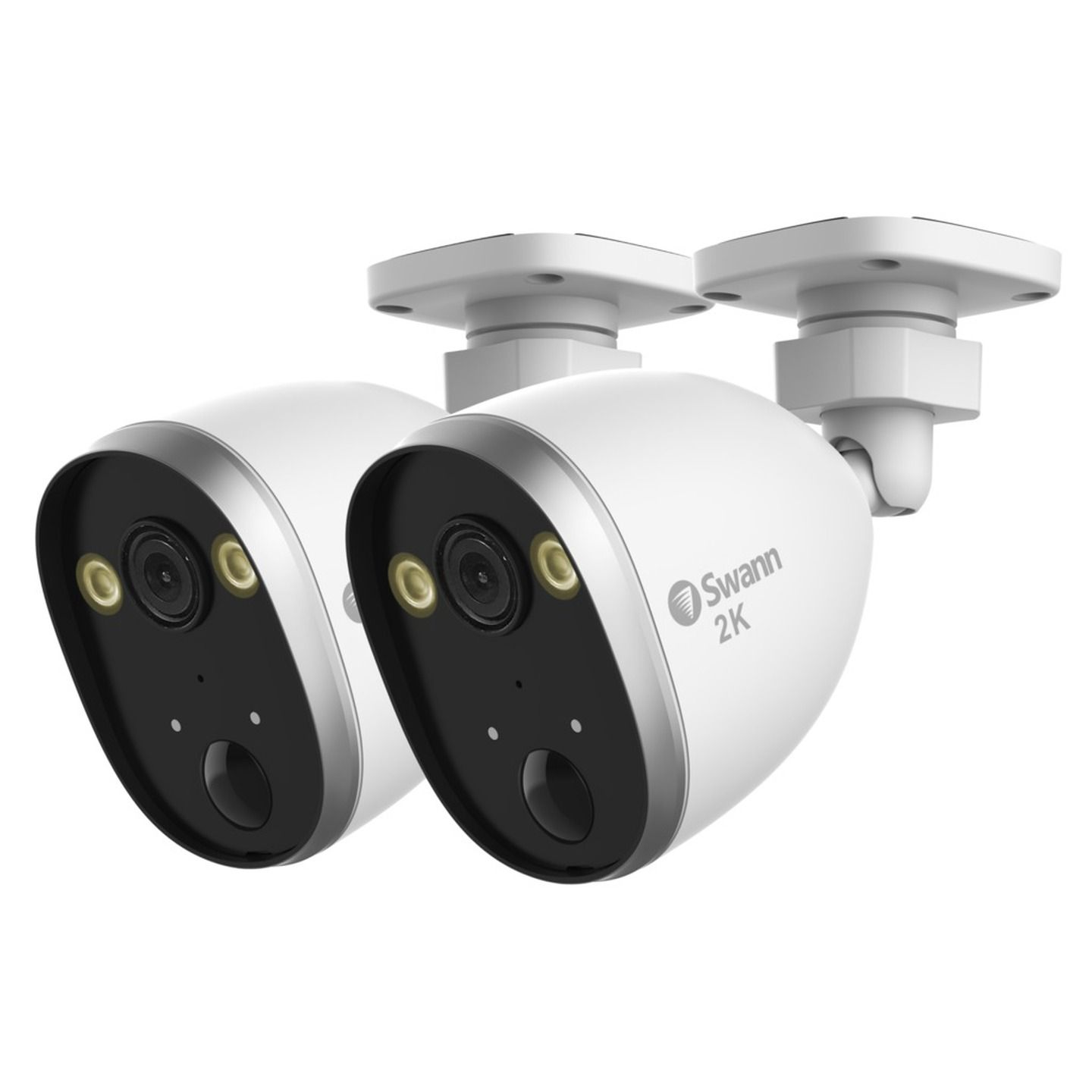 Swann 2K Outdoor Spotlight Wi-Fi IP Digital Still Image Video Camera - 2 Pack SWIFI-2KOCAMPK2-GL