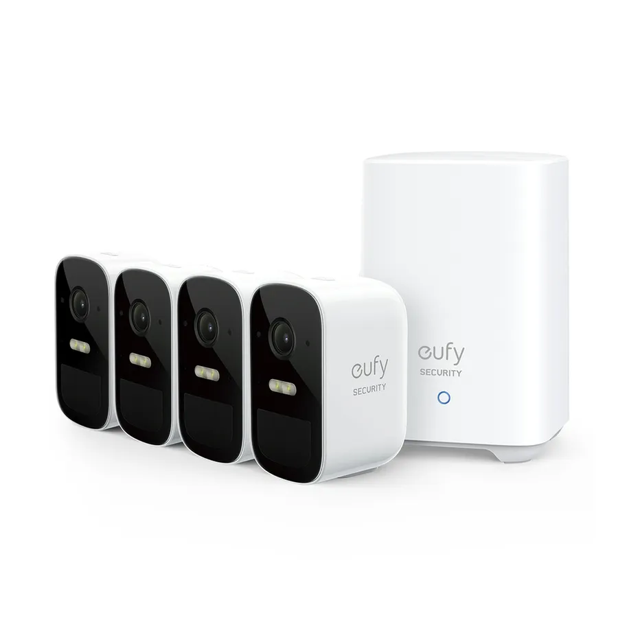 EUFY 2C Pro 2K NVR Base With 4 x 2K bullet Battery Cameras T8863CD1 ...