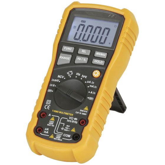 True RMS Autorange Multimeter – 4 Input Jacks, Data Hold, Lifetime Warranty