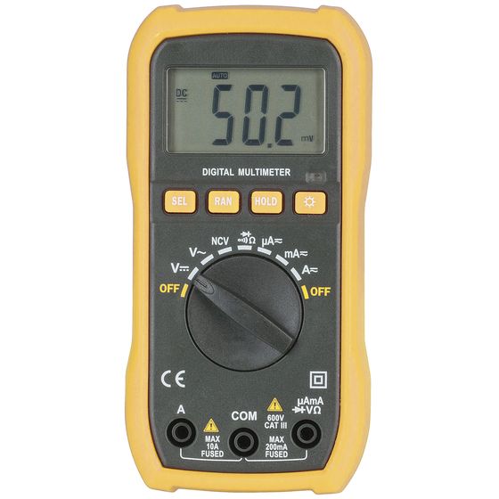 Jaycar Autorange Multimeter with Non-Contact Voltage Sensor & Backlight