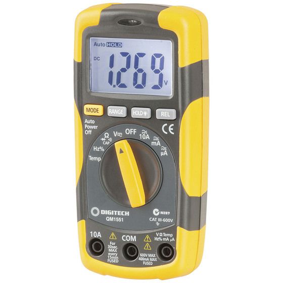 CAT III TRUE RMS AUTORANGING 4000 COUNT DMM WITH TEMPERATURE