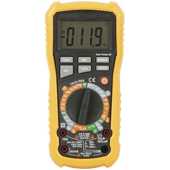 Jaycar True RMS Multimeter – Inductance, Capacitance to 100mF, Non-Contact Voltage | QM1552