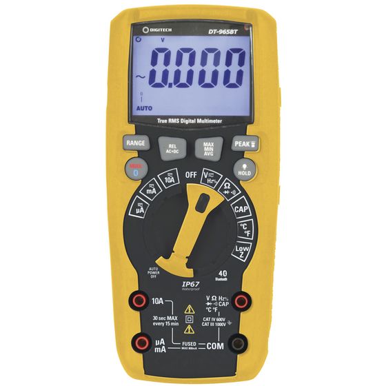 Jaycar True RMS Bluetooth Multimeter – 6000-Count, IP67 Waterproof, Duty Cycle | QM1578