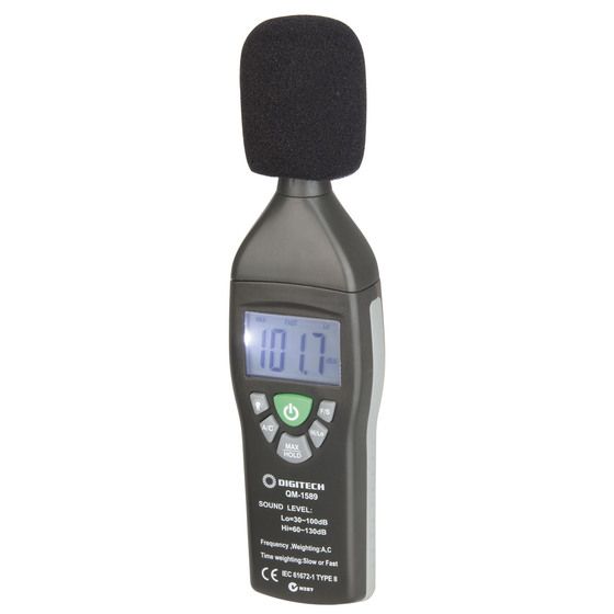Jaycar Digital Sound Level Meter – 30–130dB, A & C Weighting, Fast/Slow Response | QM1589