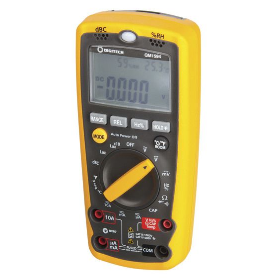Jaycar Multifunction Environment Meter with DMM | All-in-One Environmental & Electrical Readings