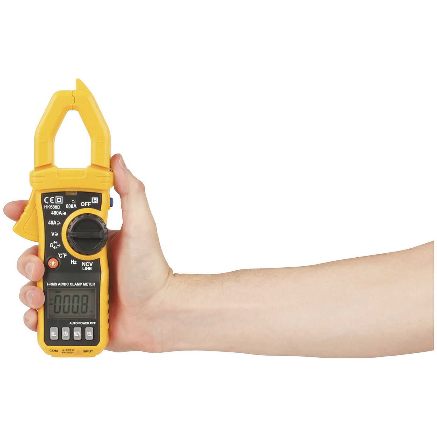 600A True RMS AC/DC Clamp Meter