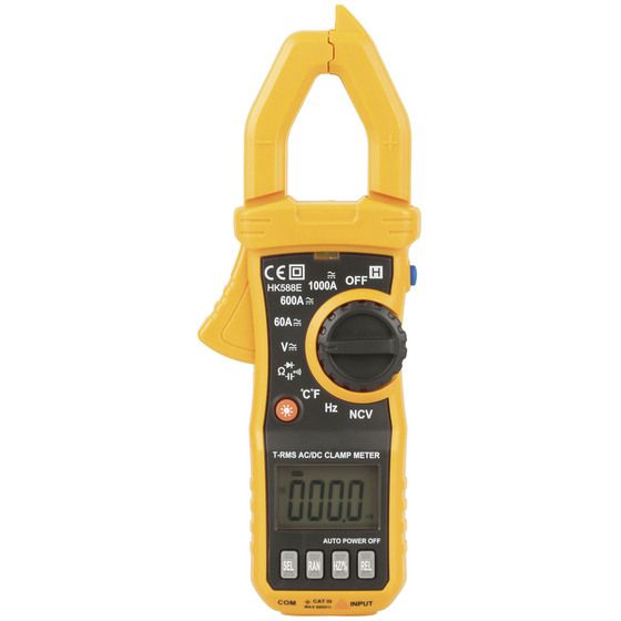 Jaycar 1000A True RMS AC/DC Clamp Meter with Carry Case | QM1634
