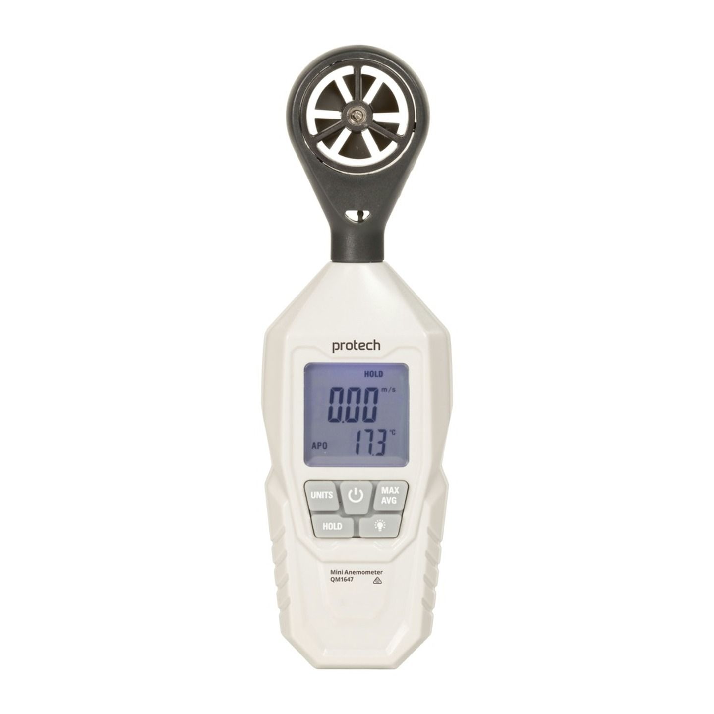 Hand-held Anemometer with Temperature