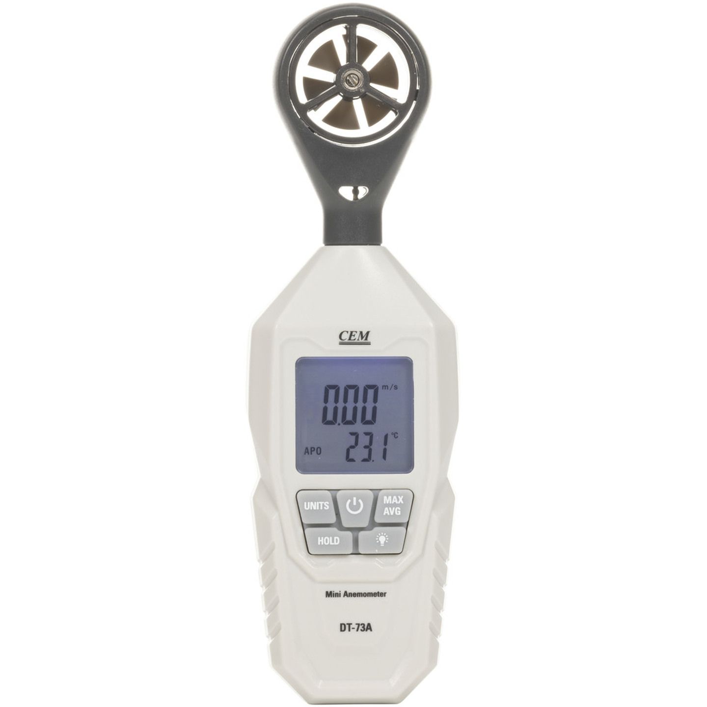 Hand-held Anemometer with Temperature