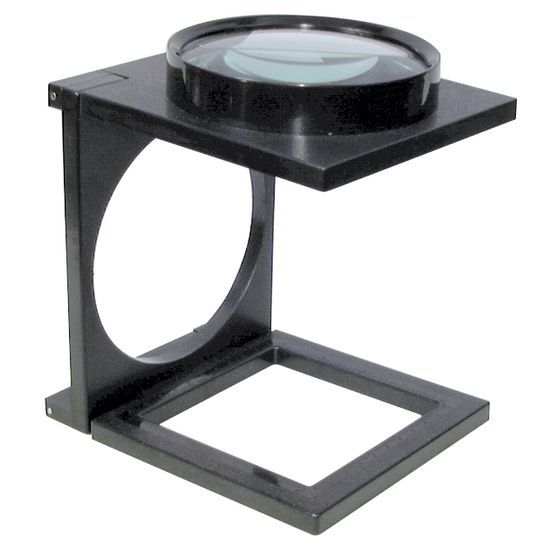 Folding Desktop Magnifying Glass – 4.5in Hands-Free Viewer