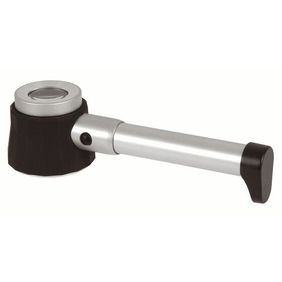 Jaycar 10 Dioptre LED Magnifier with Metric & Imperial Scale – All Metal, Ground Glass Optics