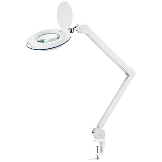 Jaycar LED Illuminated Clamp Mount Magnifier (Round) | Bench Soldering & Detail Work
