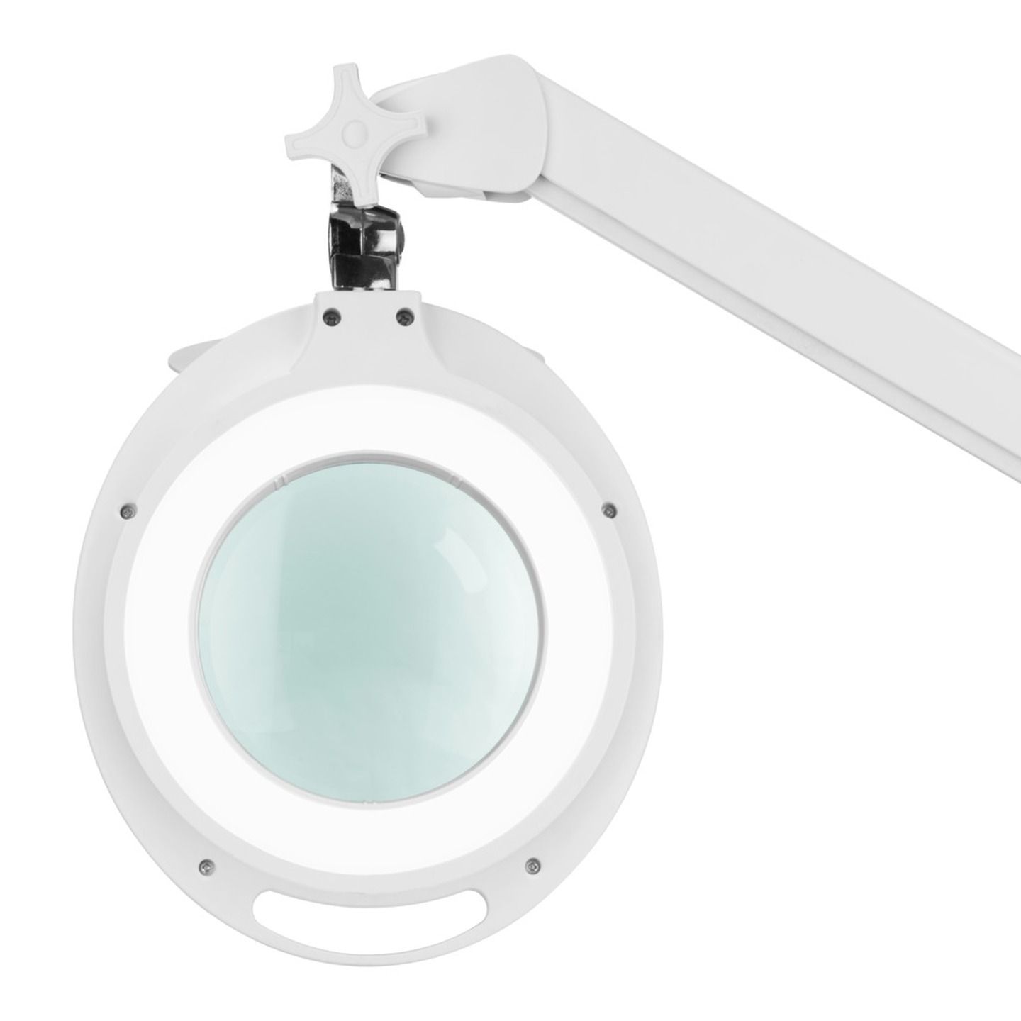 LED Illuminated Clamp Mount Magnifier Round