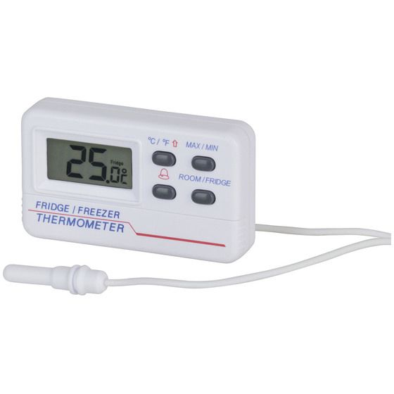 Digital Fridge and Freezer Thermometer with Alarm