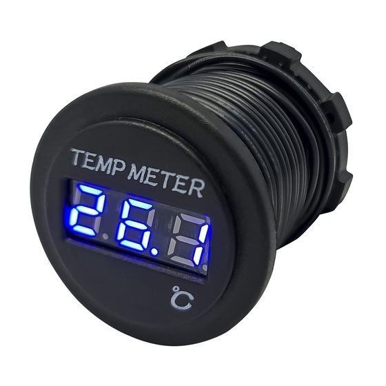 Blue LED Panel Mount Thermometer with 3m External Sensor – Jaycar QM7313
