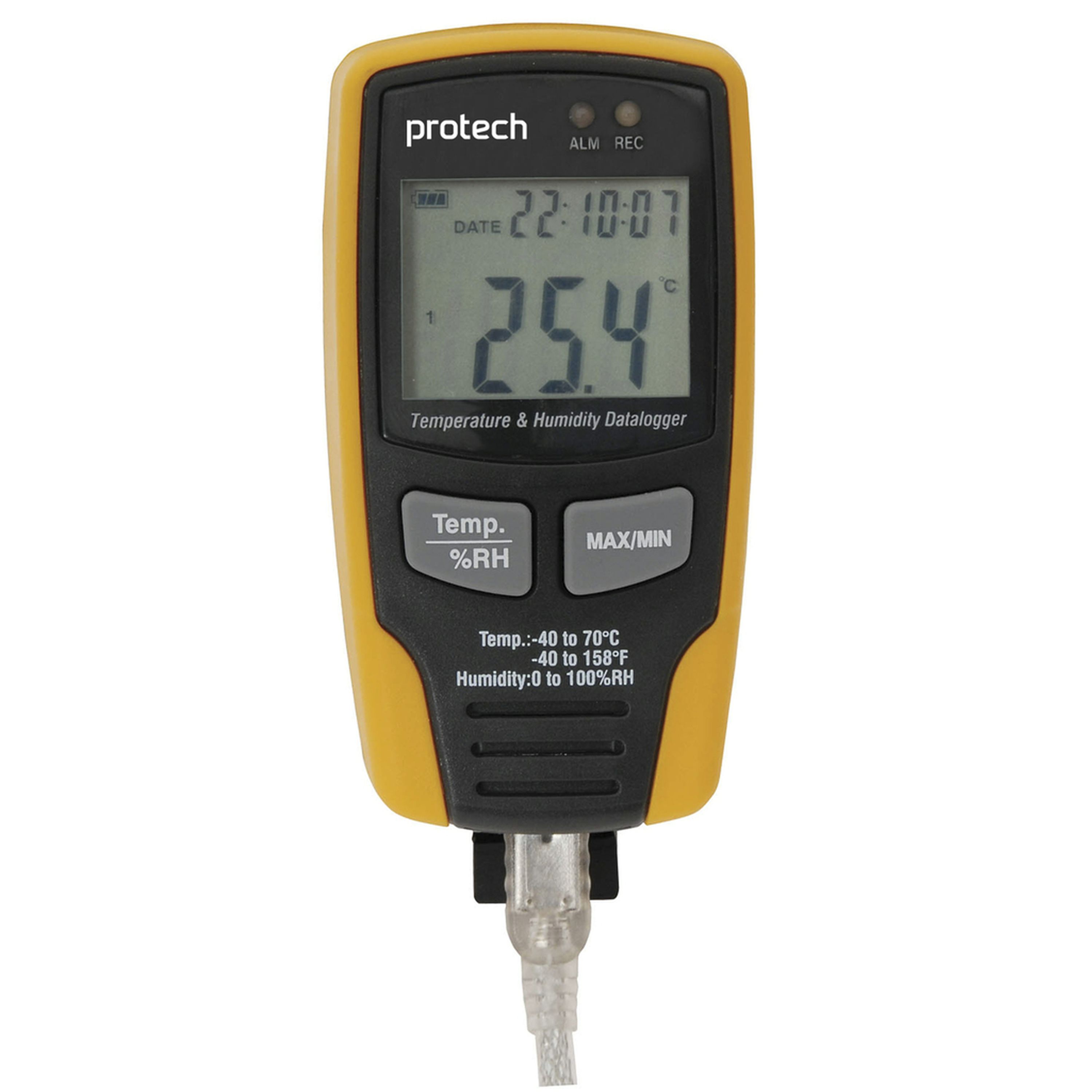 USB Temperature Humidity Datalogger with LCD