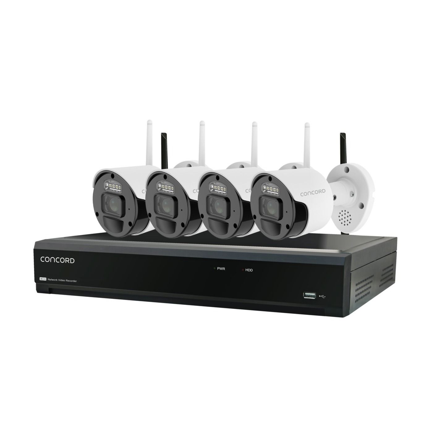 Concord 8 Channel Wireless NVR Kit with 4x 4K Cameras V3