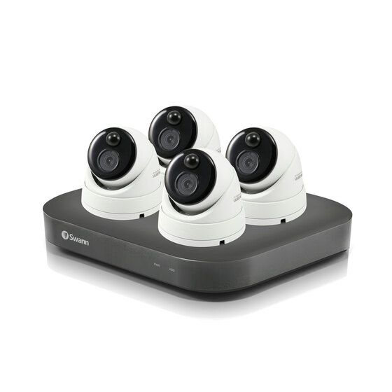 Swann 8CH 4K DVR Kit with 4 x 4K PIR Dome Cameras – Jaycar