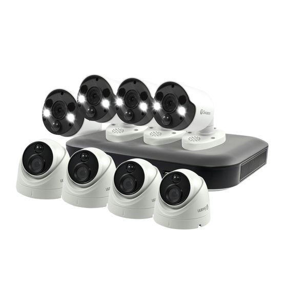 Swann 8CH 4K DVR with 4 x 4K Dome PIR + 4 x 4K Spotlight PIR Cameras – Jaycar