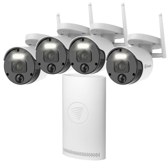 Swann 4CH 1080p Wireless Wi-Fi NVR Kit – 4× Bullet Cameras | SWNVK-500KH4