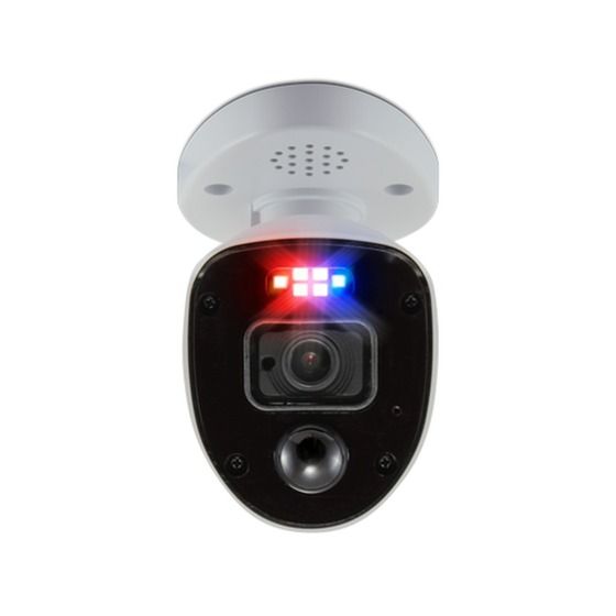 SWANN Enforcer 4K BNC UHD Bullet Camera – Red/Blue Lights, Spotlight & Siren | SWPRO-4KRL