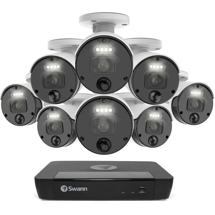 Swann NVR8-8580 4K / 2TB / 8 x NHD-875WLB 4K Bullet Master Series IP ...