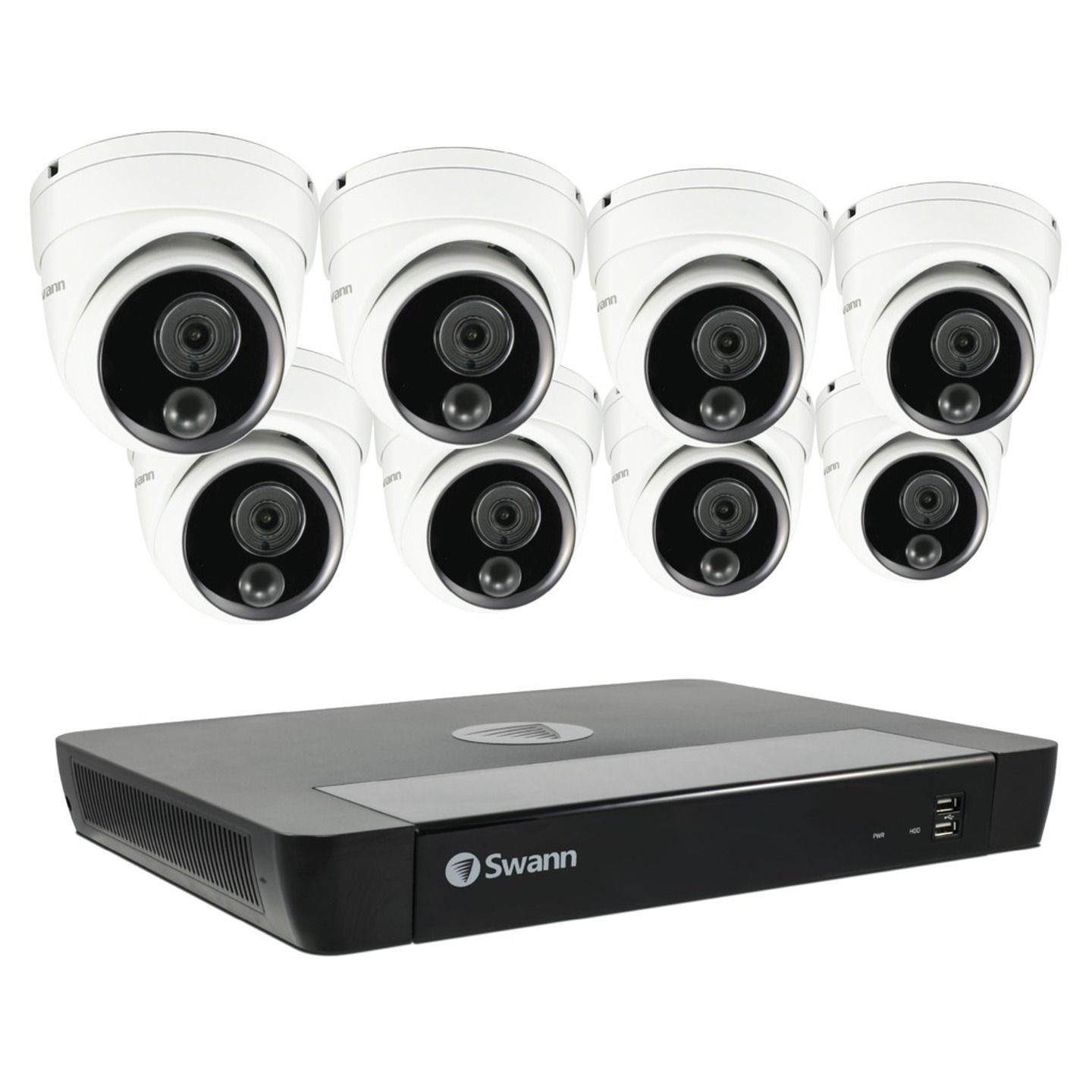 Swann NVR16-8580 4K / 2TB / 8 x NHD-876MSD 4K Dome Master Series IP Digital still image video cameras SONVK-1676808D-AU