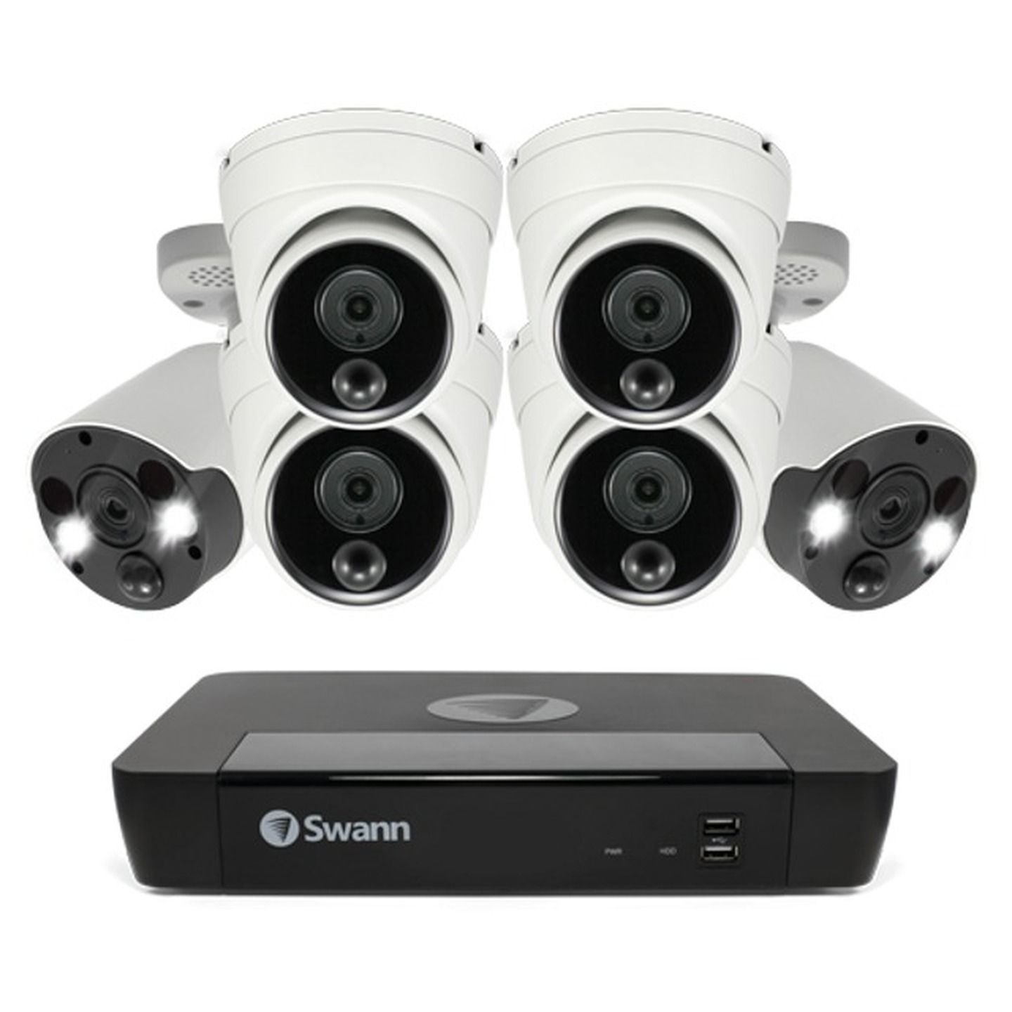 Swann NVR8-8580 4K/2TB/4xNHD-888MSD/2xNHD-887MSFB Professional Series IP Digital still image video cams SONVK-886804D2FB-AU