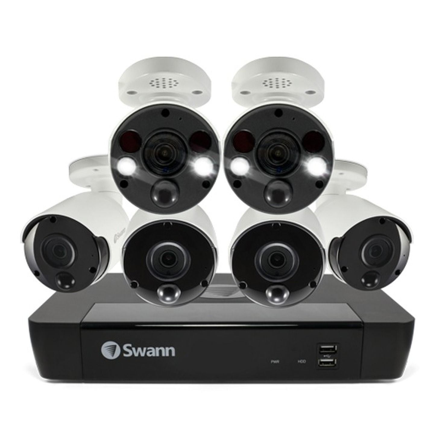 Swann NVR8-8580 4K/2TB/4xNHD-887MSB/2xNHD-887MSFB Professional Series IP Digital still image video cams SONVK-886804B2FB-AU