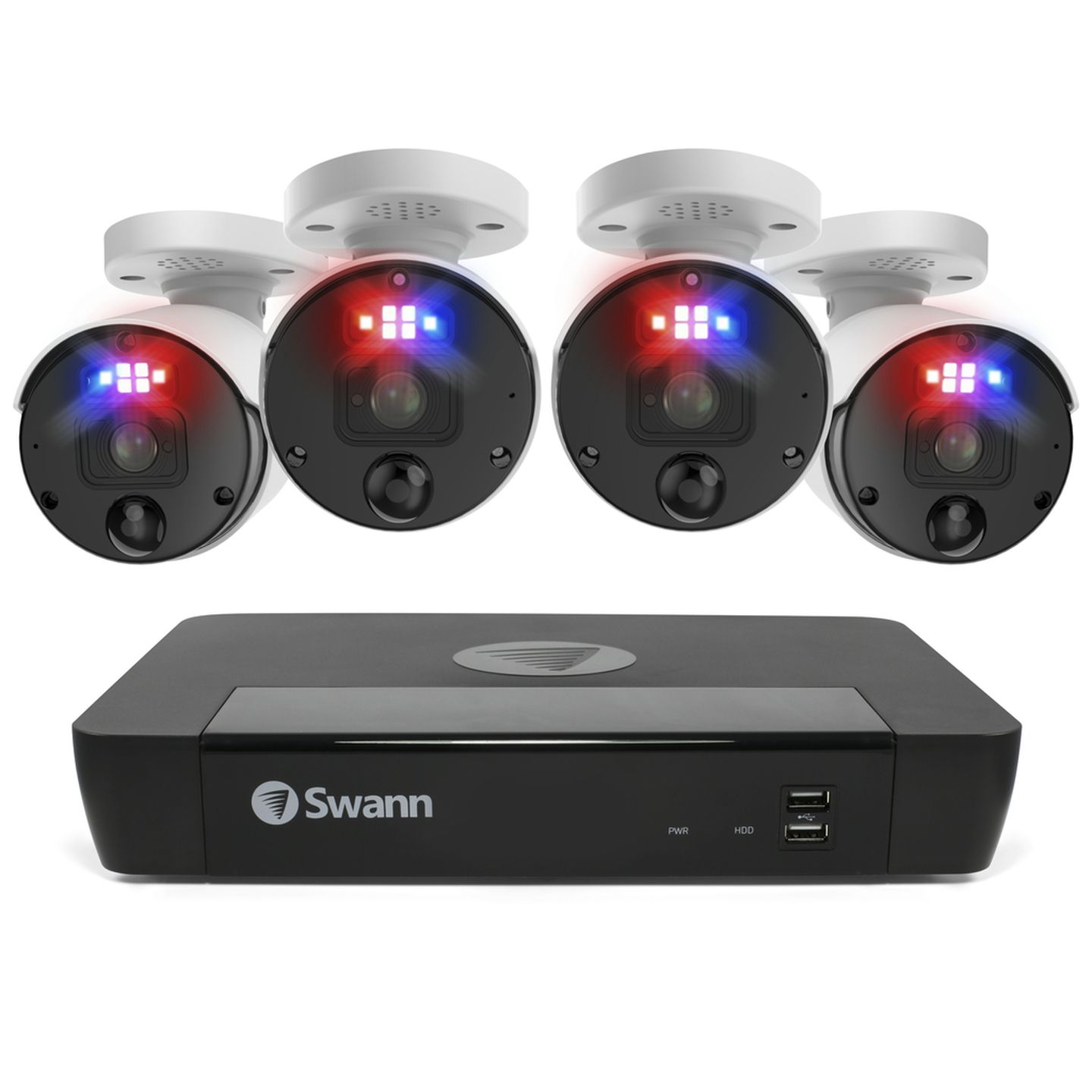 Swann NVR8-8580 / 2TB / 4x NHD-1200BE 12MP Bullet Enforcer IP Digital Still Cameras SWNVK-890004-AU