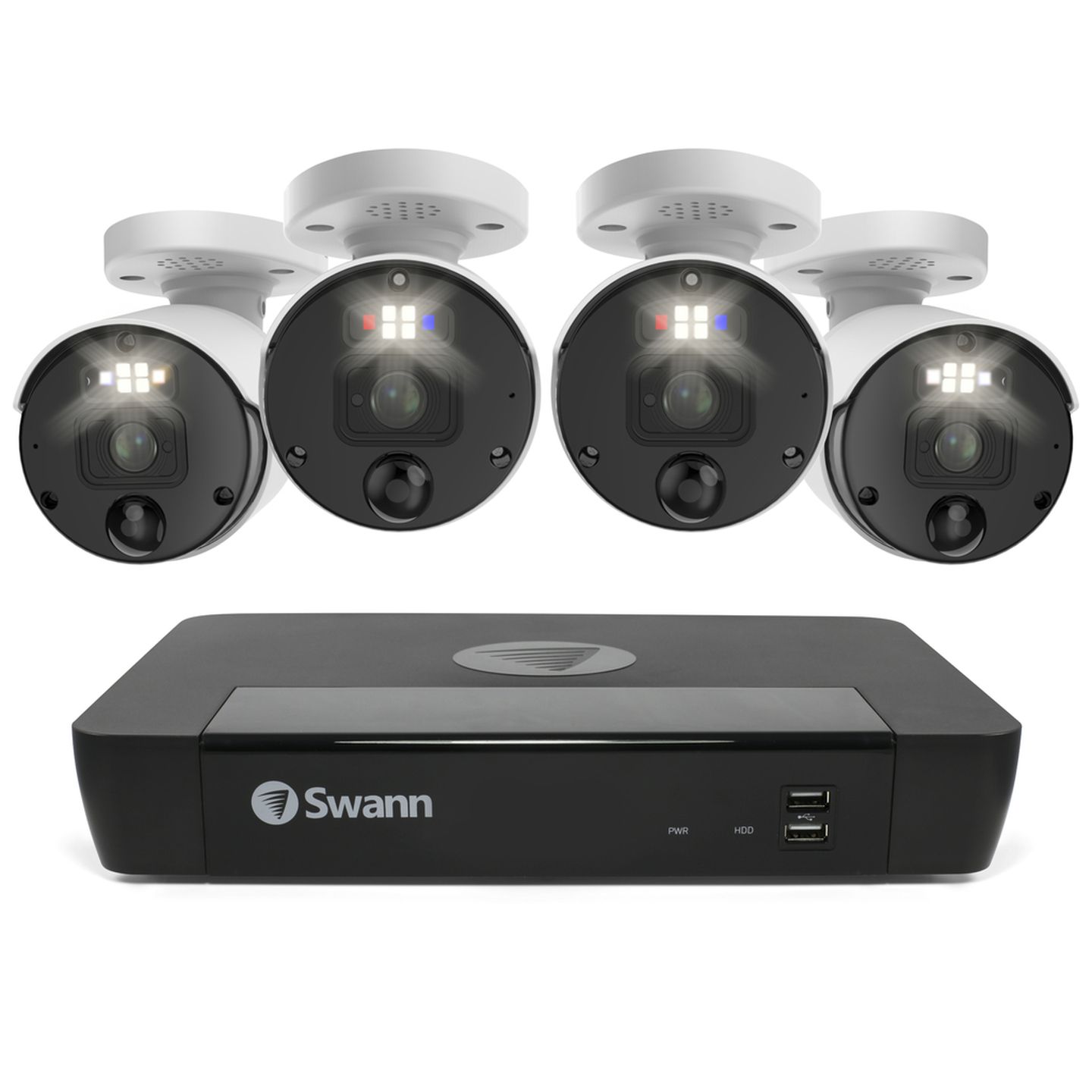 Swann NVR8-8580 / 2TB / 4x NHD-1200BE 12MP Bullet Enforcer IP Digital Still Cameras SWNVK-890004-AU