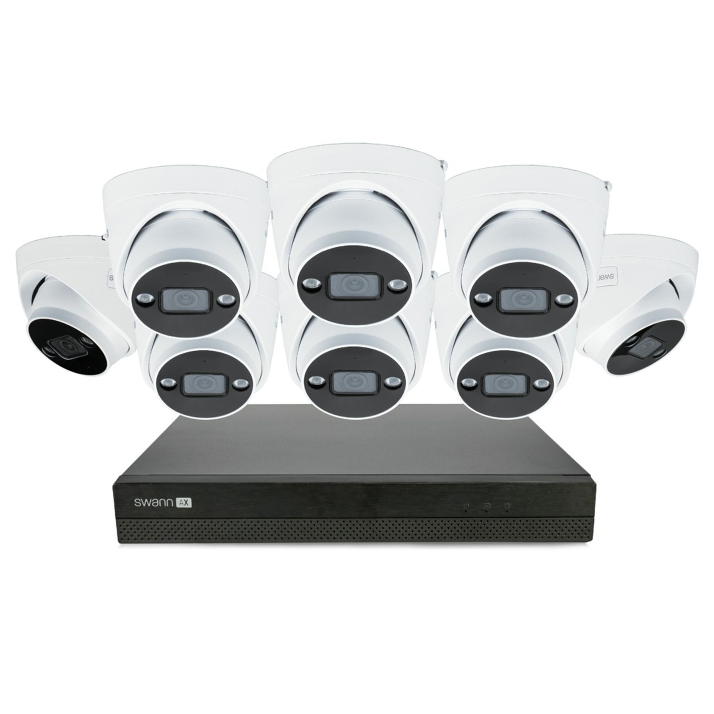 Swann 16Ch 4K NVR Kit 24/7 Recording with 8x4K Dome Spot Cams IP66 SWNVK-16ADVANX8D-AU