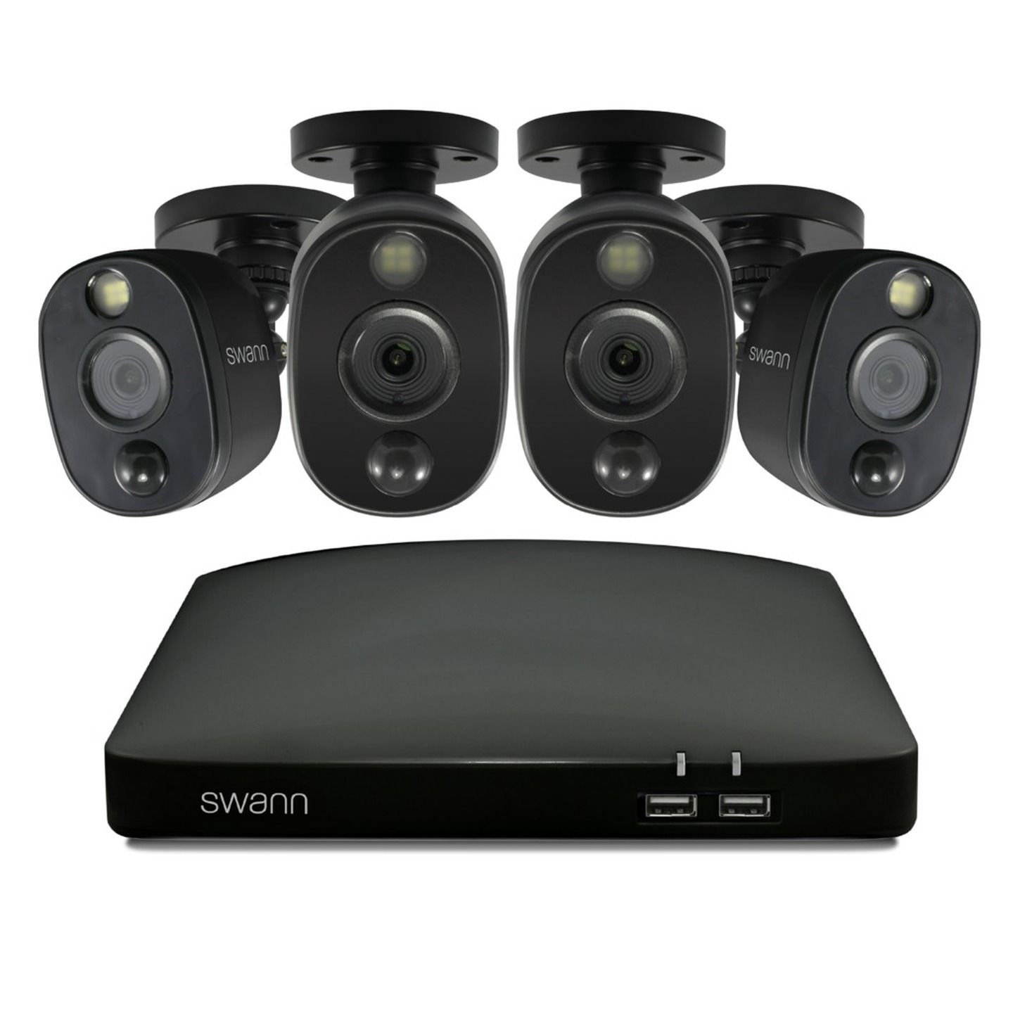 Swann 4Ch 1080p Full HD DVR Kit with 4 x 1080p bullet cameras 1TB