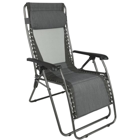 Flat-Fold Layback Lounger – King Size, Powder-Coated Steel Frame, Folds to 100mm, 120kg Max