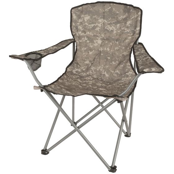 FOLDING CAMO CAMPING CHAIR