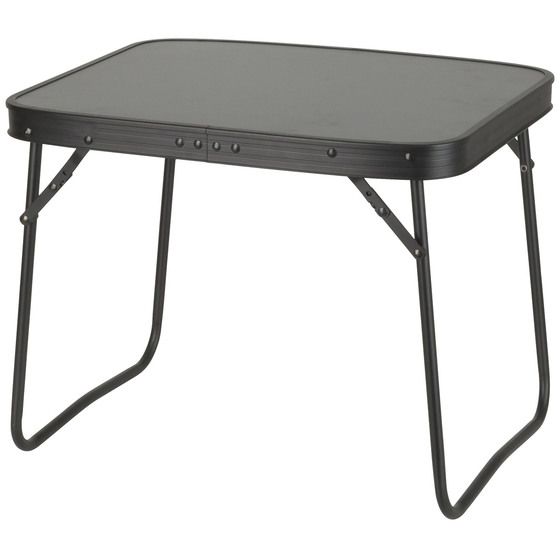 Jaycar Mini Folding Table – 50 x 40cm Charcoal Grey Top, Folds to 35mm