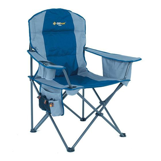 OZTRAIL Cooler Arm Chair – Folds Flat, 120kg Capacity | JAYCAR