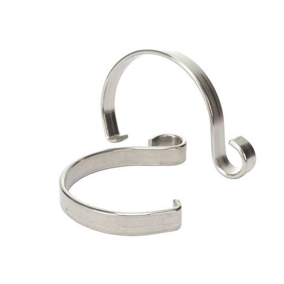 Jaycar Awning Rope Clip (Pair) – Stainless Steel, 16mm Eyelet, 75mm Clamp Body