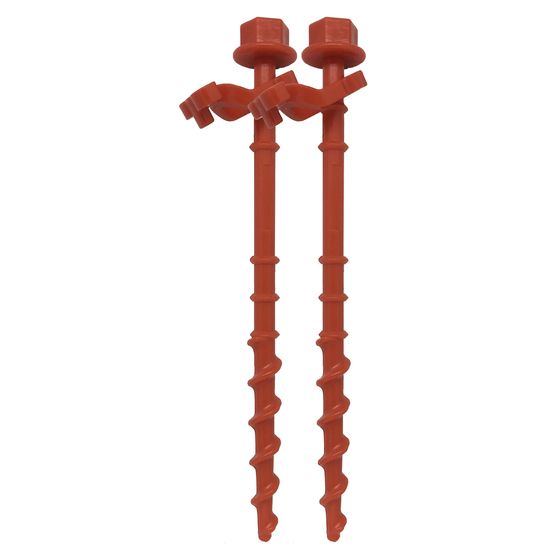 ROVIN 20cm Spiral Tent Pegs – Pack of 6, ABS, Auger-Drive