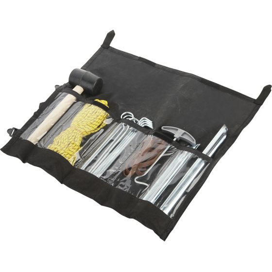 Tent Peg Equipment Pack – 26 Piece | Mallet, 14 Pegs, 30m Cord & More