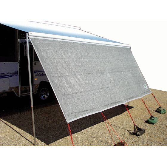 Fiamma Awning Privacy Screen 3350 x 1600mm | 95% Shade, Pegs & Ropes Included