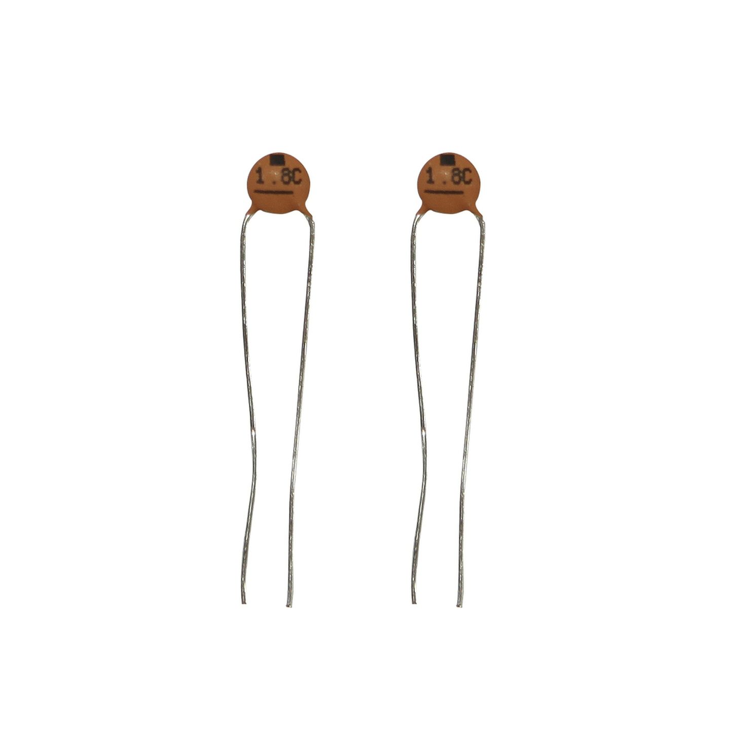 1.8pF 50VDC Ceramic Capacitors - Pack of 2