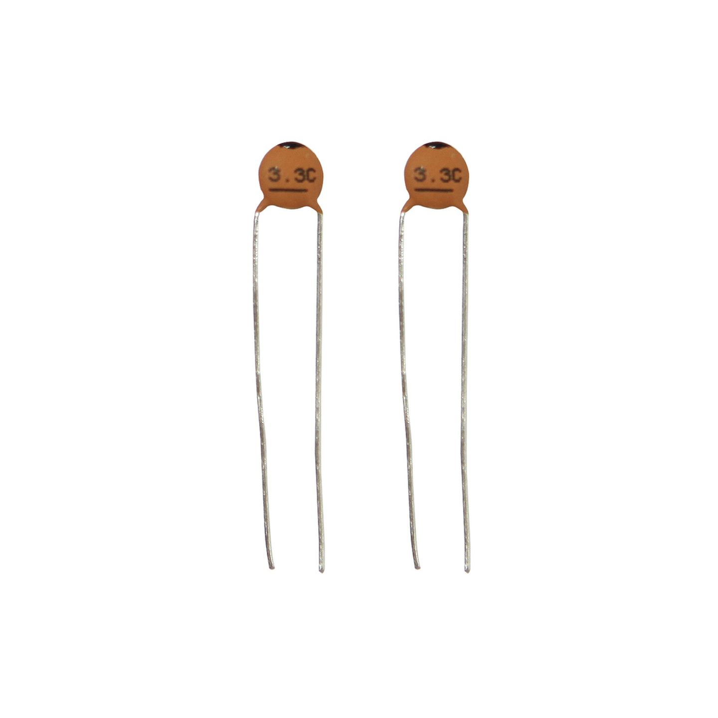 3.3pF 50VDC Ceramic Capacitors - Pack of 2