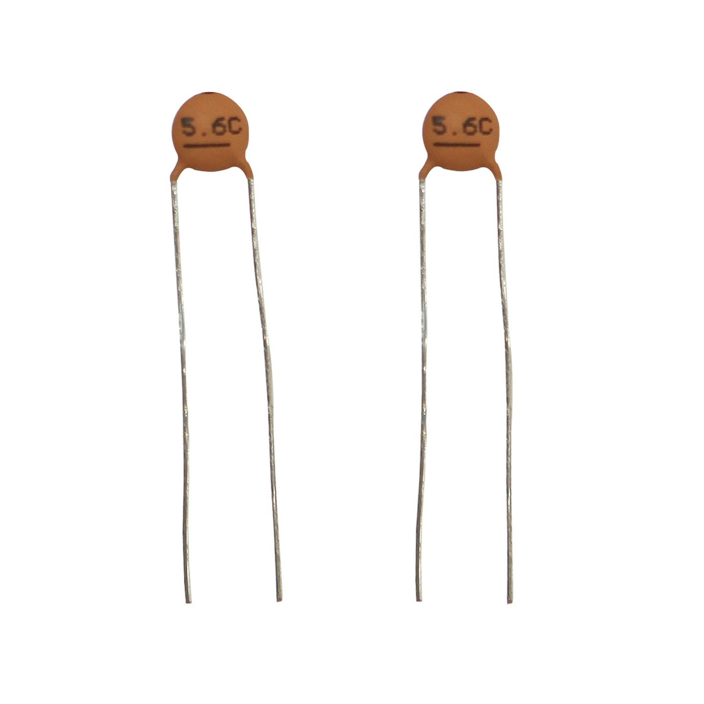 5.6pF 50VDC Ceramic Capacitors - Pack of 2