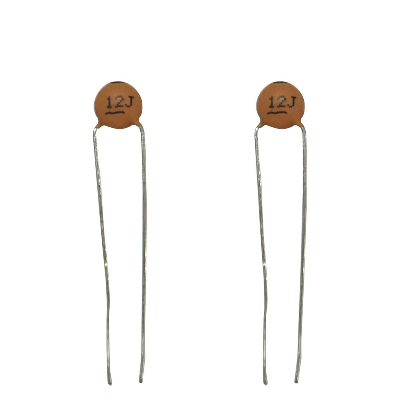 12pF 50VDC Ceramic Capacitors - Pack of 2