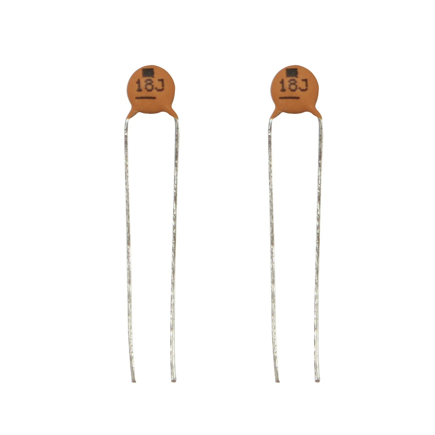 18pF 50VDC Ceramic Capacitors - Pack of 2