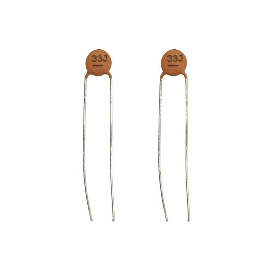 Jaycar 33pF 50VDC Ceramic Capacitors – Pack of 2 (RC5318)