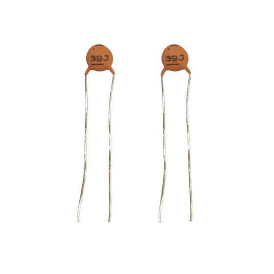 39PF 50VDC CERAMIC CAPACITORS - PACK OF 2