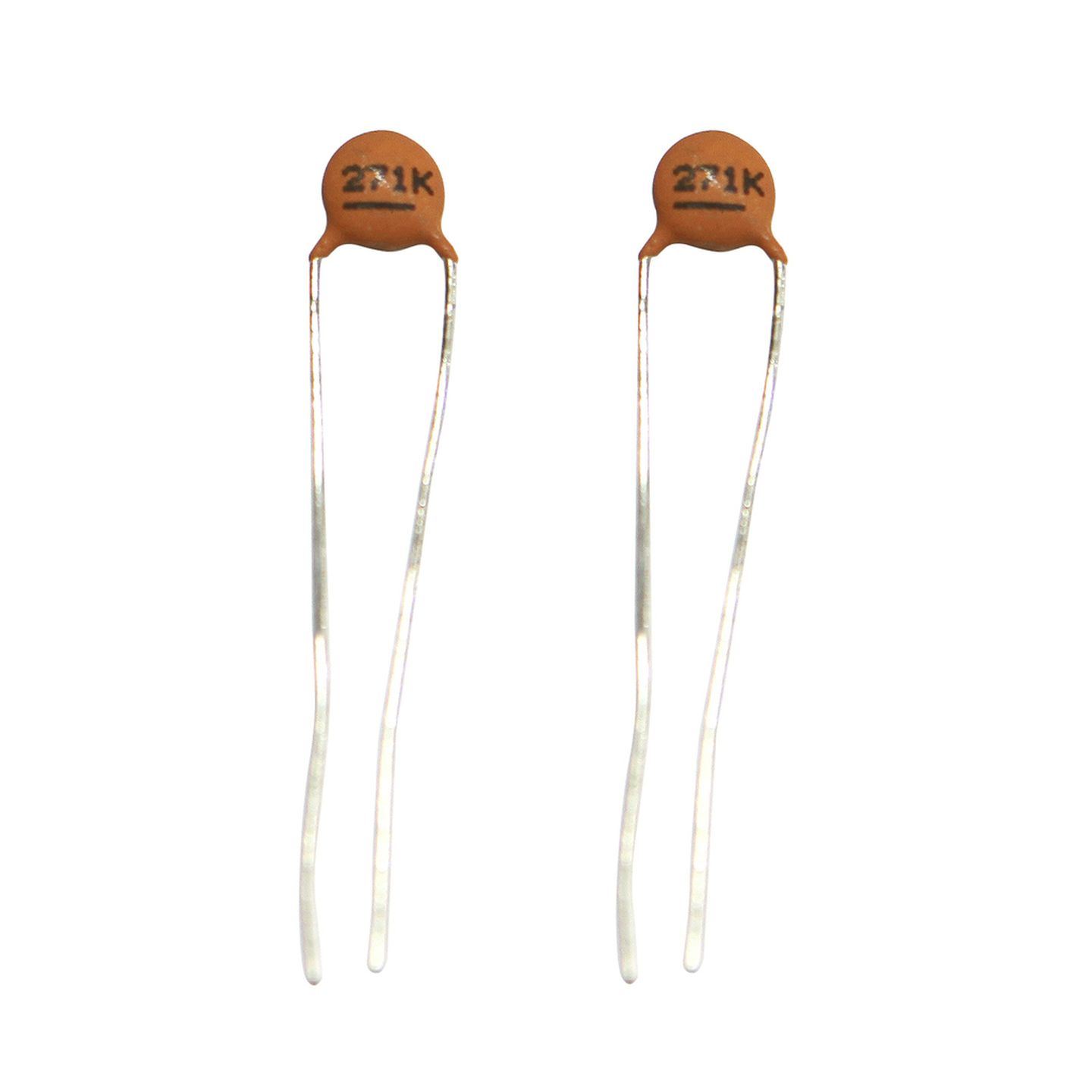 270pF 50VDC Ceramic Capacitors - Pack of 2