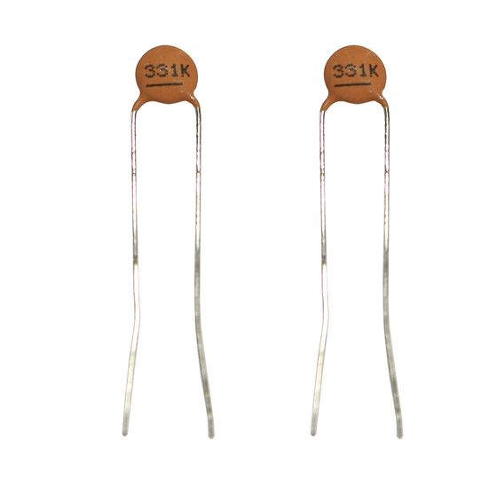 330PF 50VDC CERAMIC CAPACITORS - PACK OF 2